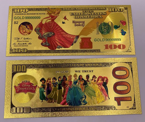 Disney (Aurora) Souvenir Coin Banknote