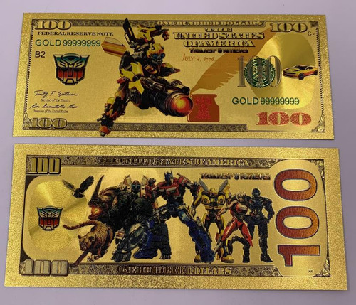 Transformers (Bumblebee) Souvenir Coin Banknote