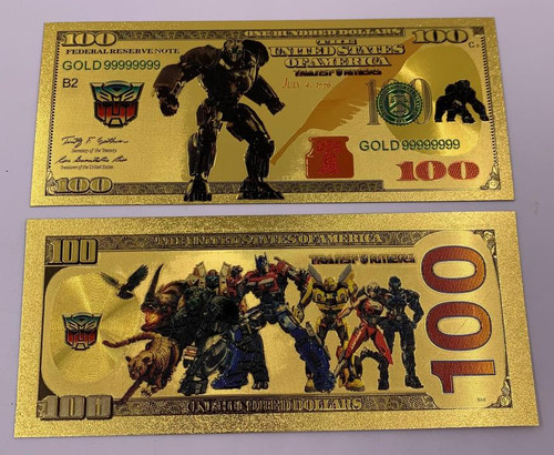Transformers (Optimus Primal) Souvenir Coin Banknote