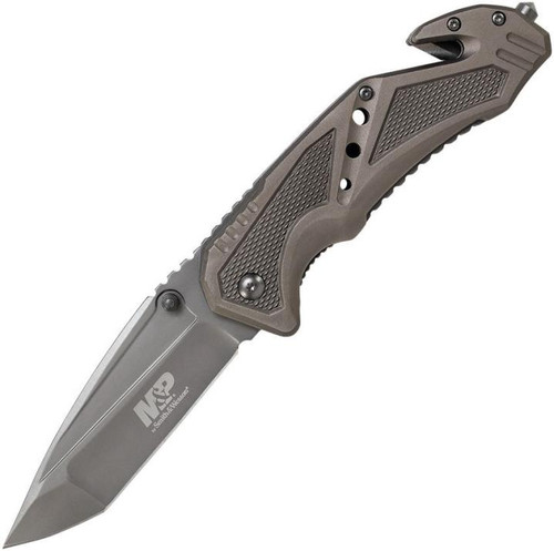 S&W Military & Police Tanto Pocket Knife (3.75" Gray 7Cr17MoV)