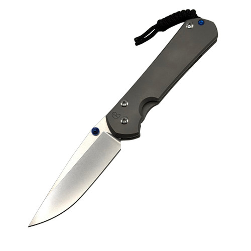CRK - Large Sebenza 31 (Glass Blasted) Plain Drop Point (3.61" Stonewashed MagnaCut) L31-1644