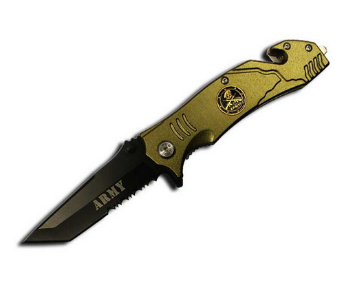 Army Rescue (Green) A/O Pocket Knife