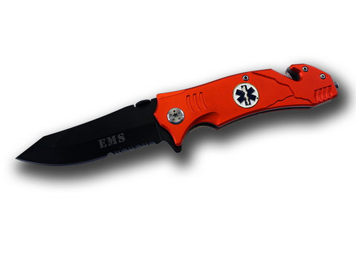 EMS Rescue (Orange) A/O Pocket Knife