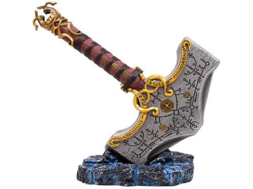 God of War Mjolnir Viking Hammer (METAL) with Stand