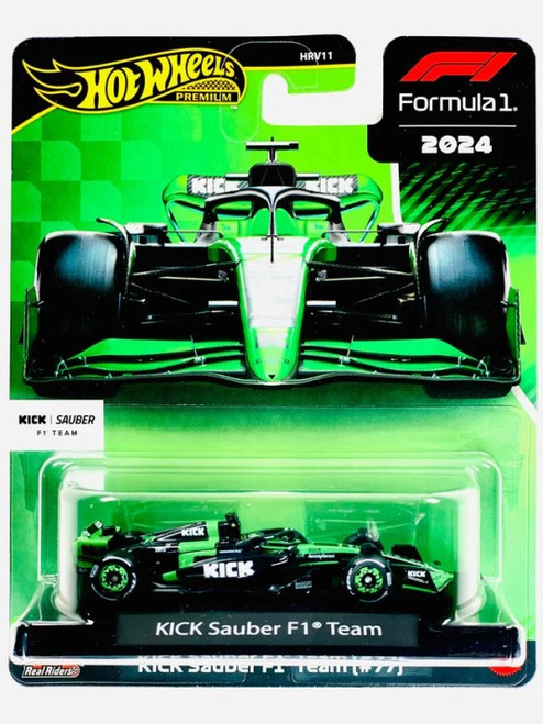 Hot Wheels Premium: Formula 1 KICK Sauber F1 Team #77 (1:64 Scale) 2024