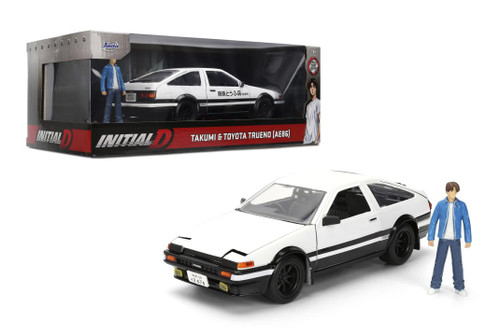 Model Car - 1:24 Initial D 1986 Toyota Trueno with TAKUMI