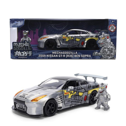 Model Car - 1:24 Nissan GT-R 2009 (R35) with MECHAGODZILLA