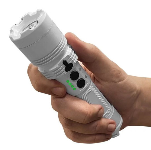 Lightsafer Stun Gun (WHITE) with Flashlight [400 Lumen]