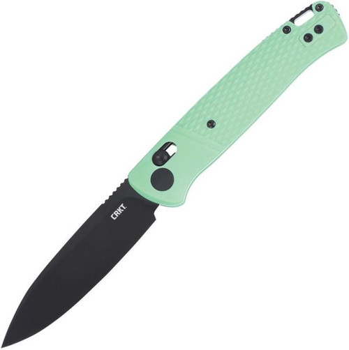 CRKT - Counterpart (Aqua GRN) Crossbar Lock Pocket Knife (3.38" Black Oxide 12C27)