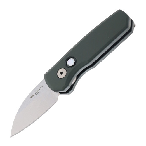 Pro-Tech Runt 5 (Auto) Green Aluminum Wharncliffe Limited (1.94" Satin MagnaCut) R5300-LTD Green