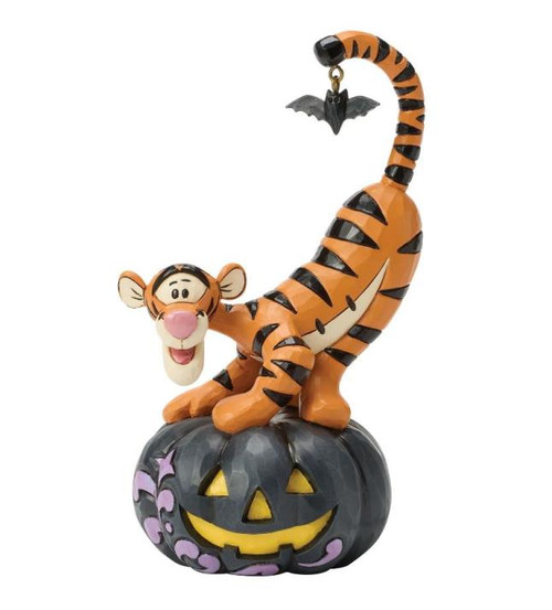 Disney - Tigger on black Jack-o-Lantern (Disney Traditions)