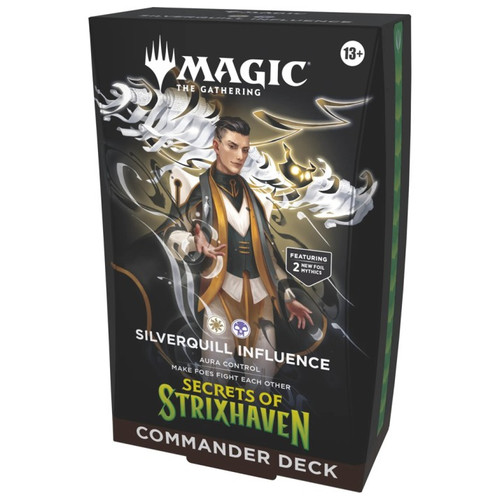 MTG: Secrets of Strixhaven (Commander Deck) Silverquill Influence "Magic The Gathering"