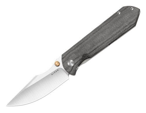 Harpoon Fold (Titanium & Norplex UltreX Micarta) Pocket Knife [3.4" Satin Elmax] Kizer Cutlery Ki4784A2