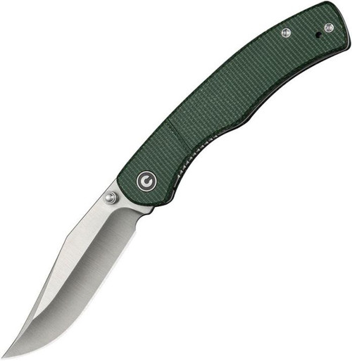 CIVIVI Clingman (Green Canvas Micarta) Linerlock Pocket Knife [3" Satin Nitro V] C23065-4