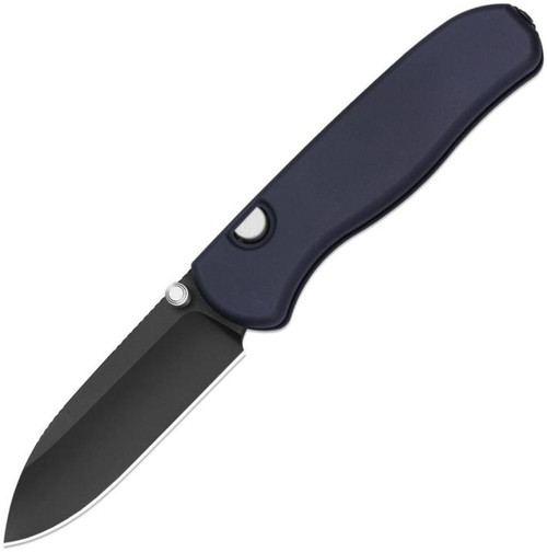 Drop Bear Zero (Blue Aluminum) Pocket Knife [3.1" Matte DLC Ultra M390] Kizer Cutlery Ki3619BDA2