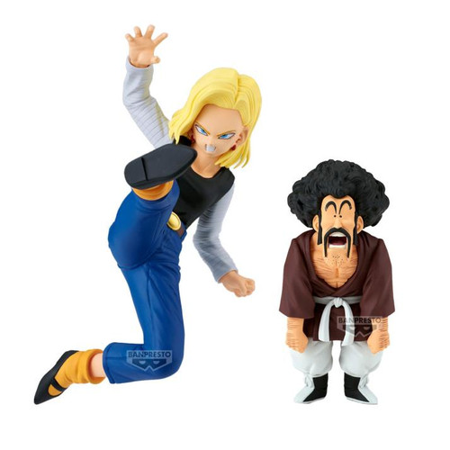 Figure Anime - (ANDROID 18 VS MR. SATAN) DRAGON BALL Z MATCH MAKERS