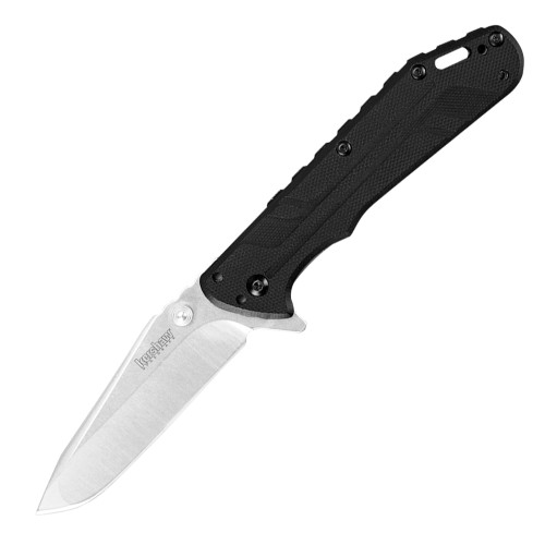 Kershaw Thermite Spring Assisted Knife Black G-10 [3.50" Stonewash 8Cr13MoV] Tanto 3880