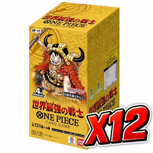 One Piece TCG (CASE) The World’s Strongest Warriors OP-17 (JAPANESE) [Sealed Case] 12 BOXES