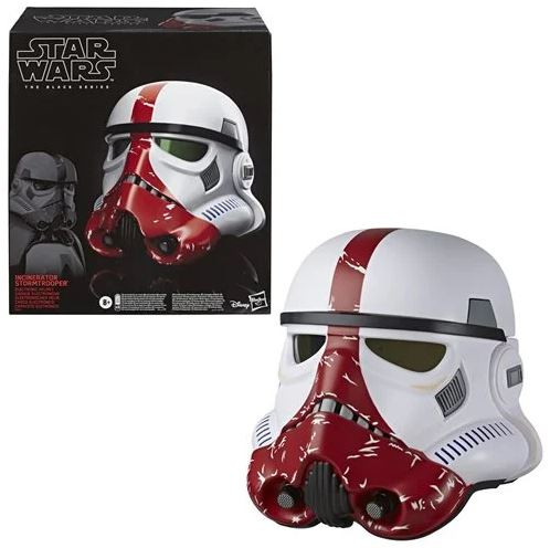 Helmet - Star Wars The Mandalorian Incinerator Stormtrooper Electronic Voice-Changer (The Black Series)