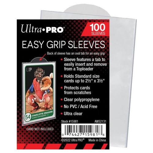 Card Accessory - Deck Protector: Easy Grip Sleeves 2.5"x3.5" 100ct (Ultra Pro Sleeves)