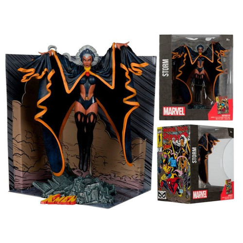 Marvel - Storm Posed Figure with Scene (Marvel Tales Featuring Spider-Man & The X-Men #236) McFarlane Toys
