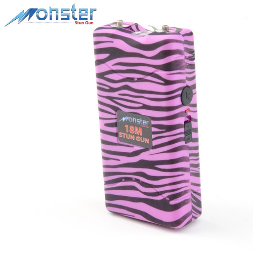 Monster Stun Gun 18M Zebra (Purple/Black)