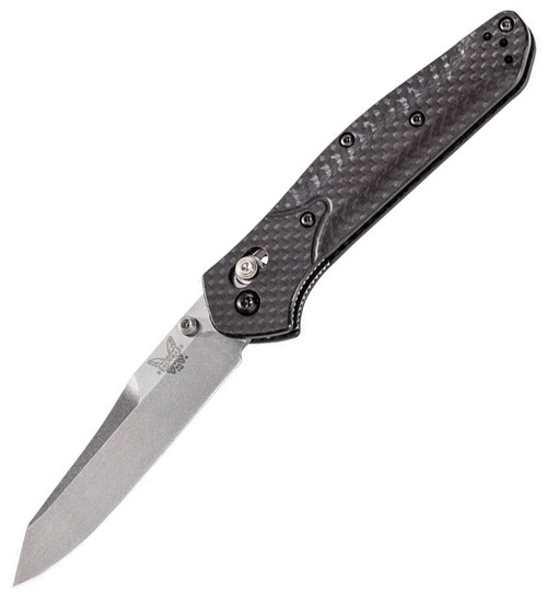 Benchmade 940 Manual Knife Osborne AXIS Lock Black Carbon Fiber [3.40" Stonewash S90V] 940-1