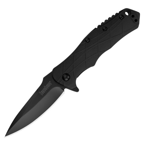 Kershaw RJ Tactical 3.0 Spring Assisted Knife Black GFN [2.875" Black 8Cr13MoV]  Spear Point 1987