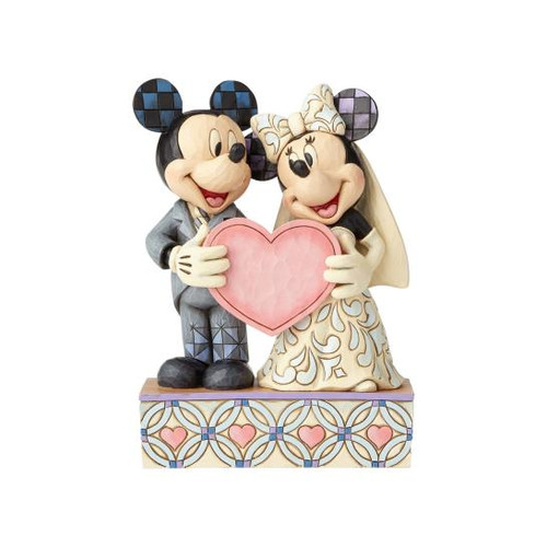 Disney Mickey Mouse & Minnie Mouse Wedding Statue Jim Shore