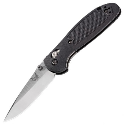 Benchmade Mini Griptilian Pardue Manual AXIS Black Nylon [0.10" Satin S30V] 556-S30V