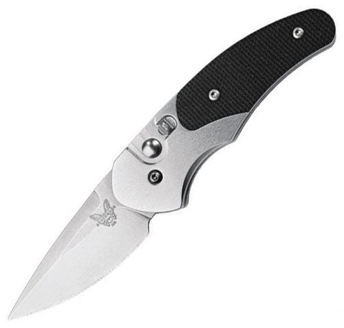 Benchmade Impel Lerch Automatic Plunge Lock Black,Gray G-10 [1.98" Satin S30V] 3150