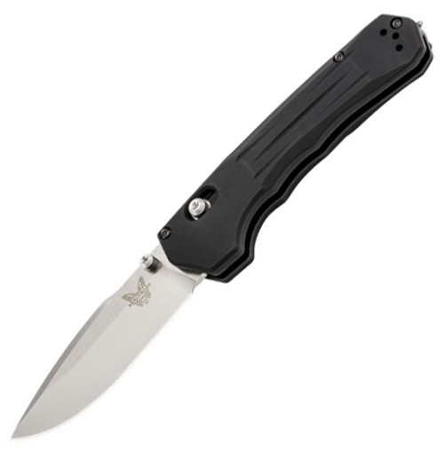 Benchmade Mini Vallation Folding Knife AXIS Assisted Black Aluminum [3.20" Satin S30V] 427