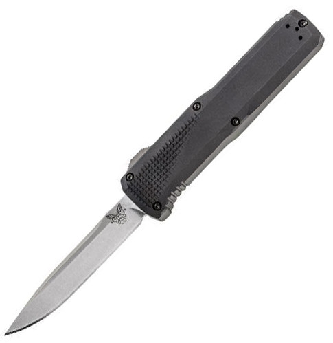 Benchmade Phaeton Double Action OTF Automatic Black Aluminum [3.45" Satin S3OV] 4600