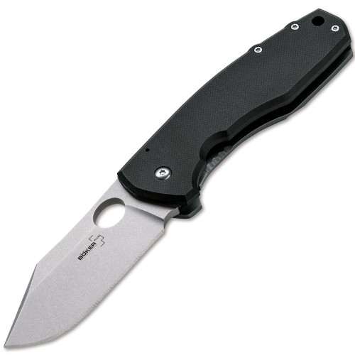 Boker Plus F3 II Manual Knife Black G-10 [3.00" Plain Satin] Clip Point 01BO342