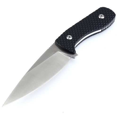 Kizer Lancer Fixed Blade Knife Black G-10 [4.75" Satin S35VN] Spear Point 1028