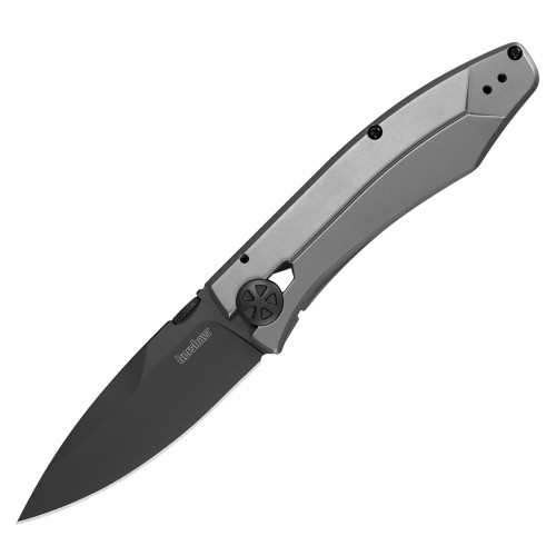 Kershaw Innuendo Folding Knife Gray Stainless Steel [3.30" Black 8Cr13MoV] 3440