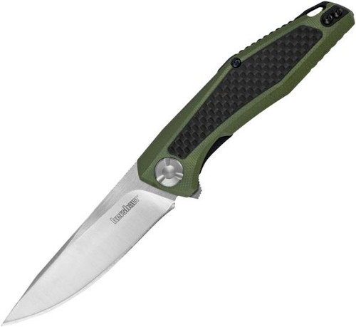 Kershaw Atmos Folding Knife OD Green G-10 [3.00" Satin 8Cr13MoV] 4037OL