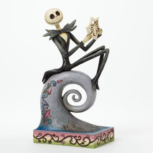 Disney Nightmare Before Christmas John Skellington Sitting Statue