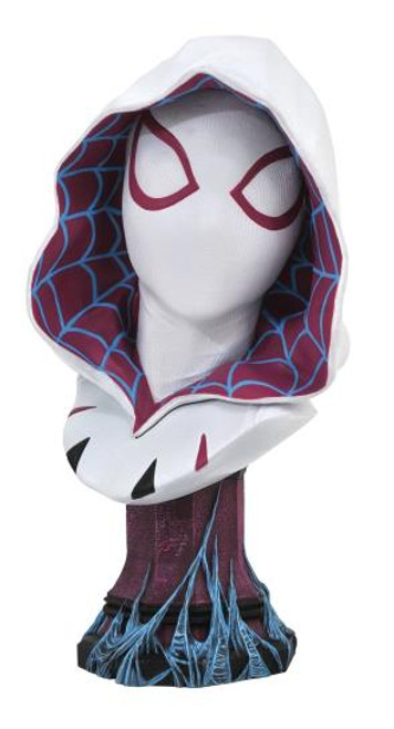 FIGURE MARVEL BUST- SPIDER-GWEN COMIC LEGENDS IN 3D MARVEL  1/2 SCALE