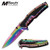 Mtech USA - Rainbow Spring Assisted Pocket Knife - Tinite Coated