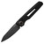 Kershaw Launch 11 Automatic Knife Black Aluminum [2.75" Plain Black Stonewash] Clip Point K7550