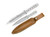 Boker Plus Magnum 2pc Thrower Knife Gray Stainless Steel [5.5"/8" Plain Satin] 02MB166