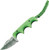 CRKT Minimalist Gears Bowie Fixed Blade Knife Green Polypropylene [2.125" Satin 5Cr15MoV] Clip Point 2387