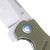 Kizer Vanguard Series C01C XL Manual Knife Liner Lock Green G-10 [4.00" Satin 154CM] Sheepsfoot V5488C2