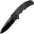 Cold Steel Code 4 Manual Knife Lockback Black Aluminum [3.50" Plain Black S35VN] Spear Point CS58PASB