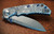Spartan Knives Special Edition Harsey Oculus Manual Knife Frame Lock Gray Titanium [3.875" Stonewash S35VN] Drop Point SF5OCULUS