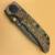 Spartan Knives Special Edition Harsey Oculus Manual Knife Frame Lock Bronze Titanium [3.95"  Acid Etched Damascus] Drop Point SF5CUSTOMCNDAMOCULUSBZ