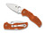 Spyderco Sprint run Native 5 Folding Knife Lockback Orange FRN [3.00" Satin REX 45] C41PBORE