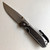CRK Large Sebenza 31 Knife (Bog Oak Inlay) Bead Blasted [3.61" Stonewash S45VN] Drop Point