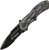 S&W Black Ops Spring Assisted Knife Liner Lock Black Aluminum [3.35" Black Serrated] Drop Point